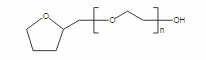 Poly(ethylene glycol) tetrahydrofurfuryl ether Structure