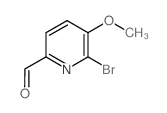 6-溴-5-甲氧基吡啶醛结构式