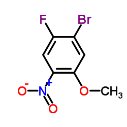 1-溴-2-氟-4-硝基-5-甲氧基苯结构式