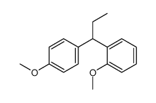 1-methoxy-2-[1-(4-methoxyphenyl)propyl]benzene Structure