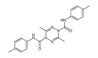 3,6-dimethyl-1-N,4-N-bis(4-methylphenyl)-1,2,4,5-tetrazine-1,4-dicarboxamide Structure