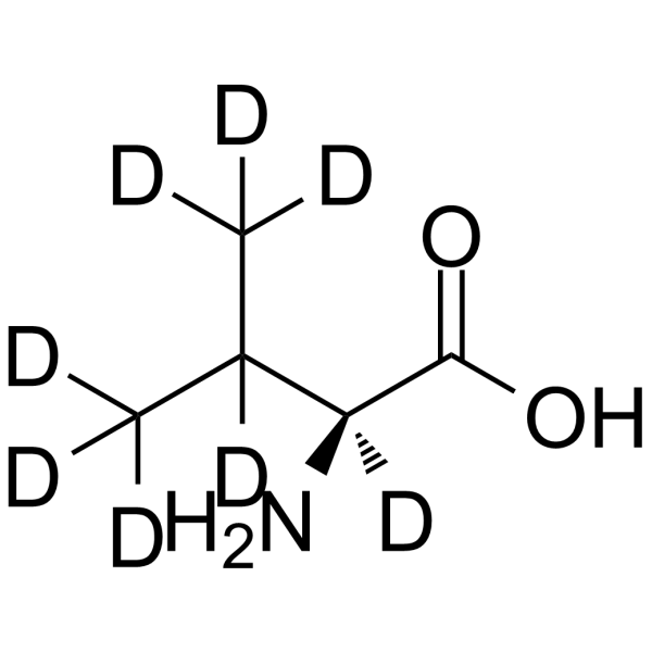 L-缬氨酸-D8结构式