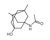1-acetamido-3,5-dimethyl-7-hydroxyadamantane结构式