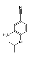 3-AMINO-4-ISOPROPYLAMINO-BENZONITRILE结构式