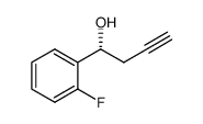 Benzenemethanol, 2-fluoro-alpha-2-propynyl-, (alphaR)- (9CI) Structure