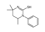 4,4,6-trimethyl-1-phenyl-1,3-diazinane-2-thione结构式
