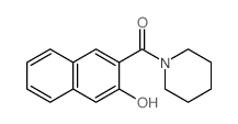 (3-hydroxynaphthalen-2-yl)-(1-piperidyl)methanone结构式