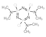 2,4,6-trichloro-N2,N2,N4,N4,N6,N6-hexamethyl-1,3,5-triaza-2$l^C6H18Cl3N6P3,4$l^C6H18Cl3N6P3</sub Structure