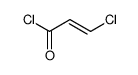 3-chloroprop-2-enoyl chloride结构式