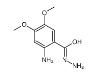 2-amino-4,5-dimethoxybenzohydrazide结构式