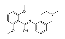2,6-Dimethoxy-N-(1,2,3,4-tetrahydro-2-methylisoquinolin-5-yl)benzamide结构式