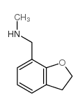 N-甲基-[(2,3-二氢苯并[b]呋喃-7-基)甲基]胺结构式