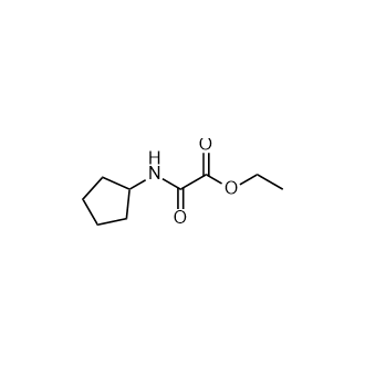 2-(环戊氨基)-2-氧代乙酸乙酯结构式