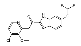 2-{[(4-Chloro-3-methoxy-2-pyridinyl)methyl]sulfinyl}-6-(difluorom ethoxy)-1H-benzimidazole结构式