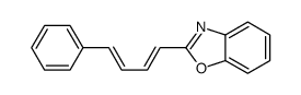 2-(4-phenylbuta-1,3-dienyl)-1,3-benzoxazole结构式