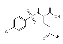 (-)-N-[(4-甲基苯基)磺酰基]-d-谷氨酰胺结构式