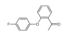 1-(2-(4-fluorophenoxy)phenyl)ethanone Structure