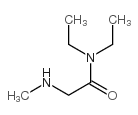 N,N-二乙基-2-(甲基氨基)乙酰胺盐酸盐结构式
