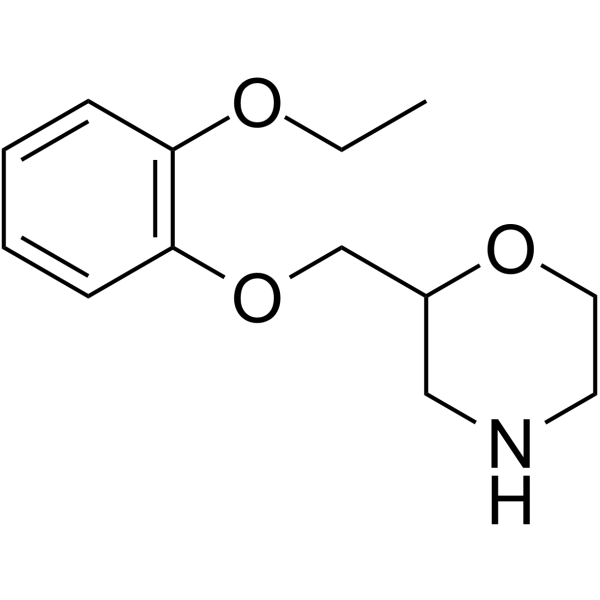2-[(2-ethoxyphenoxy)methyl]morpholine structure