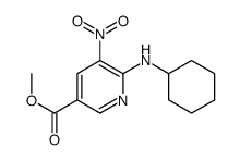 METHYL 6-(CYCLOHEXYLAMINO)-5-NITRONICOTINATE Structure