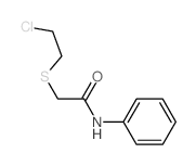 2-(2-chloroethylsulfanyl)-N-phenyl-acetamide Structure