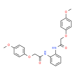 N,N'-1,2-Phenylenebis[2-(4-methoxyphenoxy)acetamide] structure
