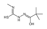 2,2-dimethyl-2'-[(methylamino)thioxomethyl]propionohydrazide Structure