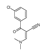 3-(二甲基氨基)-2-(3-氯苯甲酰基)丙烯腈结构式