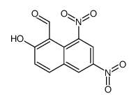 2-hydroxy-6,8-dinitronaphthalene-1-carbaldehyde Structure