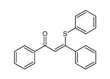 1,3-diphenyl-3-phenylsulfanylprop-2-en-1-one Structure