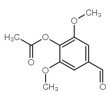 4-乙酰氧基-3,5-二甲氧基苯甲醛结构式