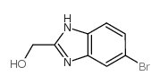 2-(羟甲基)-5-溴苯并咪唑结构式