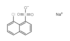 1-Naphthalenesulfonicacid, 8-chloro-, sodium salt (1:1) Structure