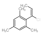 2-[(E)-1-chloroprop-1-enyl]-1,3,5-trimethyl-benzene结构式