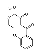 sodium,2-(4-ethoxy-3,4-dioxobutanoyl)phenolate Structure