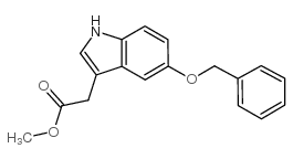 5-Benzyloxyindole-3-acetic acid methyl ester Structure