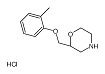 (2S)-2-[(2-methylphenoxy)methyl]morpholine,hydrochloride Structure