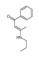 1-phenyl-3-(propylamino)but-2-en-1-one结构式