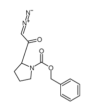 2-diazonio-1-[(2S)-1-phenylmethoxycarbonylpyrrolidin-2-yl]ethenolate Structure