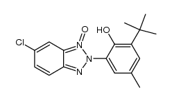 2-(3-(tert-butyl)-2-hydroxy-5-methylphenyl)-6-chloro-2H-benzo[d][1,2,3]triazole 1-oxide Structure