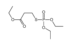 3-(Diethoxyphosphinylthio)propionic acid ethyl ester Structure