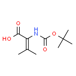 Boc-2,3-dehydro-Valine-OH结构式