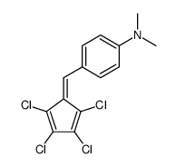 N,N-dimethyl-4-(2,3,4,5-tetrachloro-cyclopentadienylidenemethyl)-aniline结构式