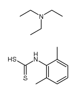 (2,6-dimethyl-phenyl)-dithiocarbamic acid , compound with triethylamine Structure