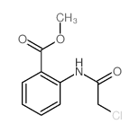 2-[(氯乙酰基)氨基]苯甲酸甲酯结构式