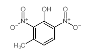 Phenol,3-methyl-2,6-dinitro-结构式