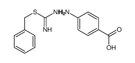4-aminobenzoic acid,benzyl carbamimidothioate Structure