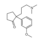 2-[3-(dimethylamino)propyl]-2-(3-methoxyphenyl)cyclopentan-1-one结构式