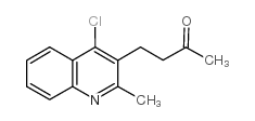 4-(4-氯-2-甲基喹啉-3-基)-2-丁酮结构式