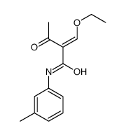 2-(ethoxymethylidene)-N-(3-methylphenyl)-3-oxobutanamide结构式